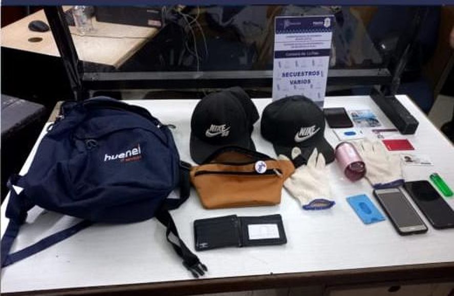 Los elementos secuestrados tras el raid delictivo que culminó en 1 y 610