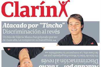 clarin llama discriminacion al reves a lo del hijo de valeria mazza