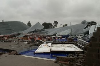 Una de las imágenes más dolorosos: los destrozos en Bahía Blanca.