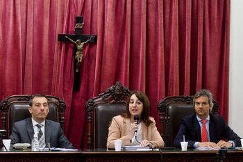 Melazo habló ante los integrantes del TOC N° 2 de La Plata