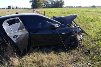 El auto que intervino en el accidente fatal en Cañuelas
