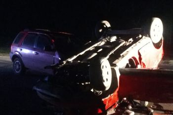 campana: choque por alcance y vuelco dejo un muerto
