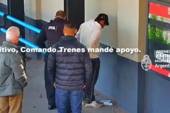 moron: mira como detienen a un joven armado tras intentos de robo en un tren