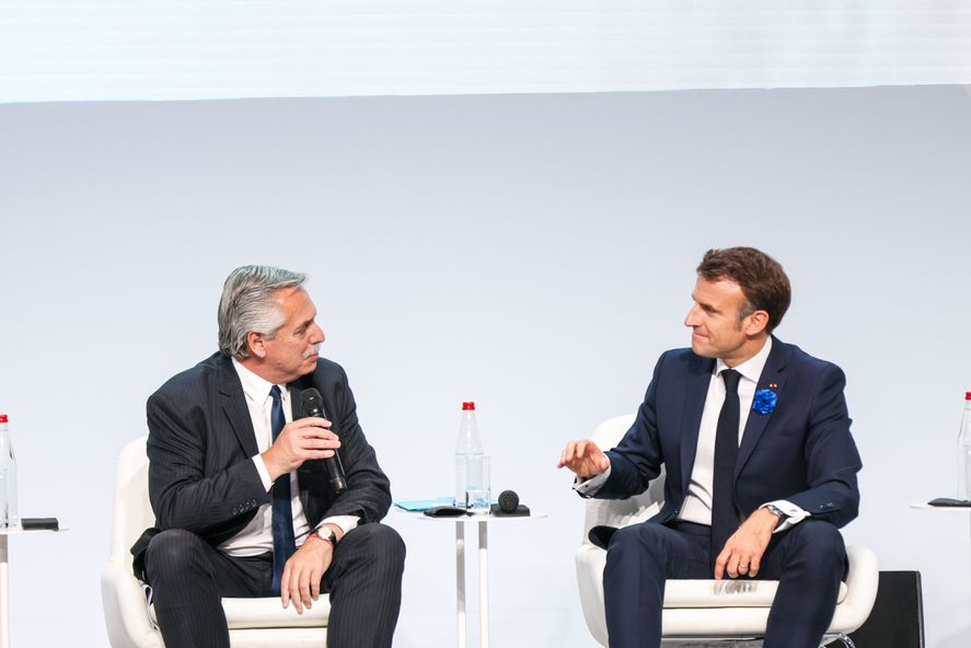 Alberto Fernández participó del Foro por la Paz en Francia.