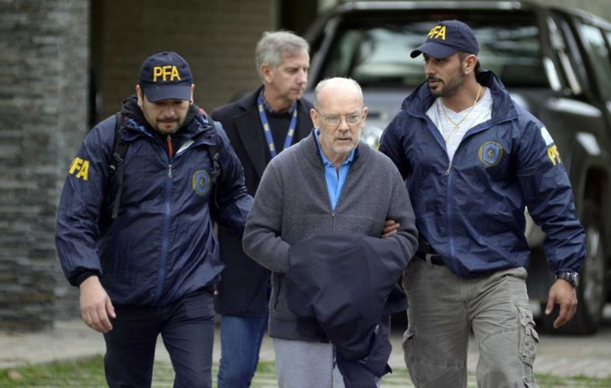 El exfiscal Tomás Morán, cuando fue detenido