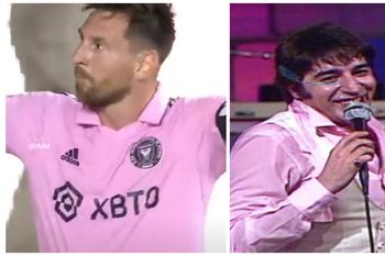 lionel messi, sandro, rosa rosa y la gloria con el color de moda