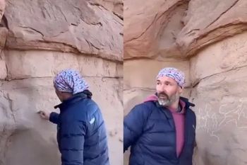 vandalizo el parque nacional talampaya, lo subio a tik tok y lo denunciaron