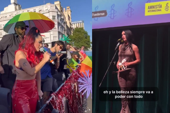 Mirá la emoción de Lali al ser reconocida por Admistía Internacional Argentina.
