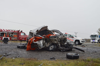 saladillo: choque frontal y dos muertes en la ruta 51