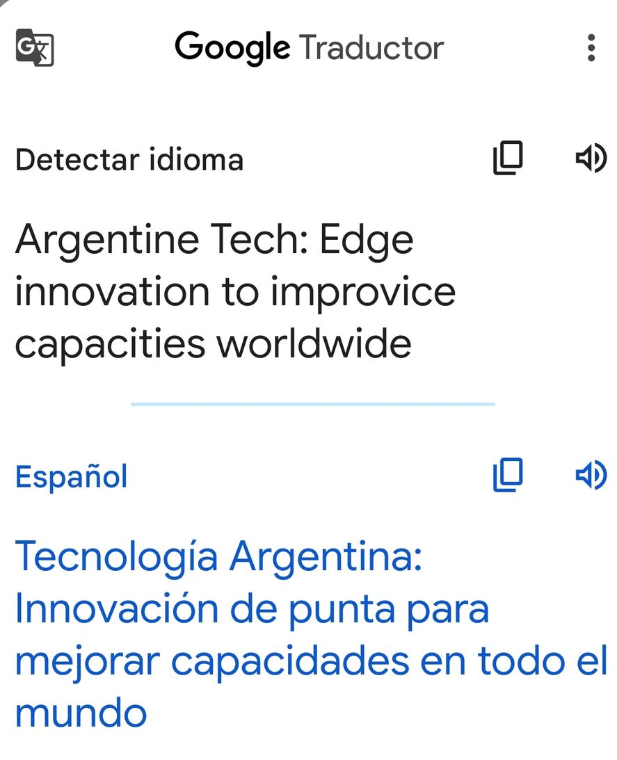 La traducción en la aplicación de Google obvia el error de la presentación en el PowerPoint del Canciller Santiago Cafiero 