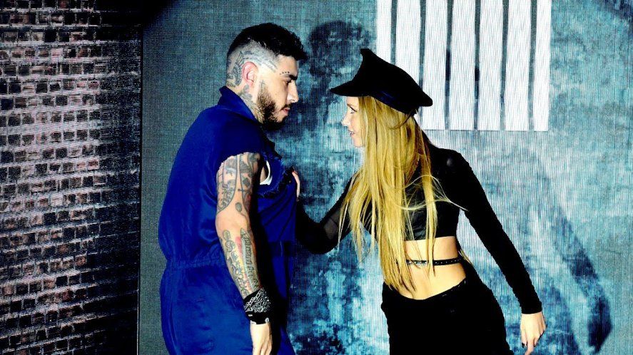 Ulises Bueno junto a su pareja Rocío Pardo