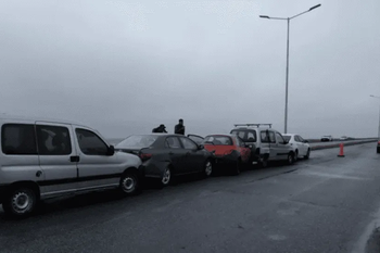 choque en cadena en ruta 11: siete vehiculos involucrados