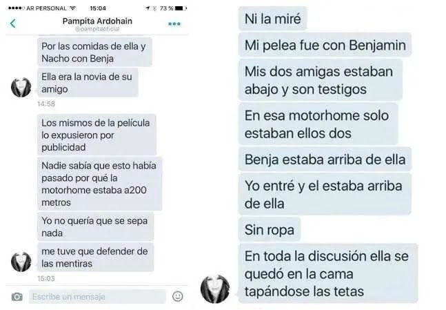 Declaraciones de Pampita luego del conflicto del motorhome