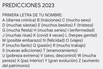 La predicción jocosa se volvió viral en las redes sociales