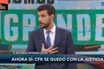 Leuco hijo, furioso porque le cuentan las veces que menciona a Cristina