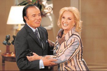 Mirtha Legrand siempre declaró ser muy amiga de Carlos Menem 
