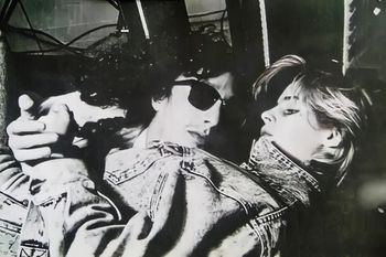 Fito y Fabi, retratados durante su romance en los ochenta.