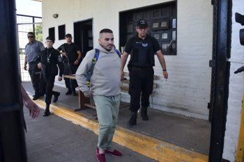 Fabián Tablado, cuando en febrero pasado abandonaba la cárcel de Campana