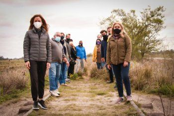 Tolosa Paz en la jornada por la vuelta del tren en La Plata