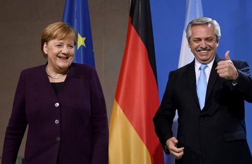 Ángela Merkel, canciller alemana, aliada del gobierno de Alberto Fernández