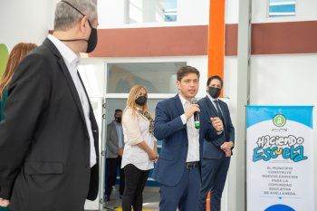 Kicillof y Nicolás Trotta inauguraron una escuela en Avellaneda