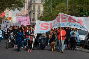 la suteba disidente cierra la jornada de paro con movilizaciones