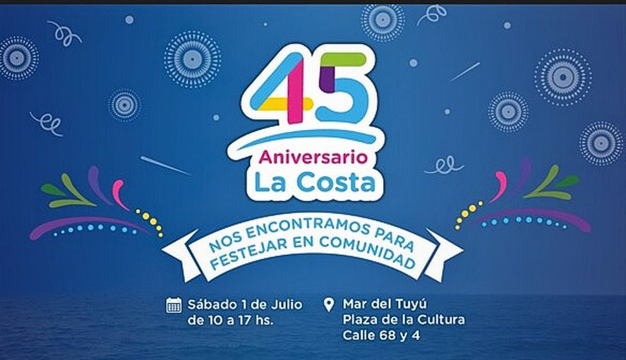 Este fin de semana el Partido de La Costa celebra su 45° aniversario con un gran evento popular y propuestas para pasar una jornada única. 