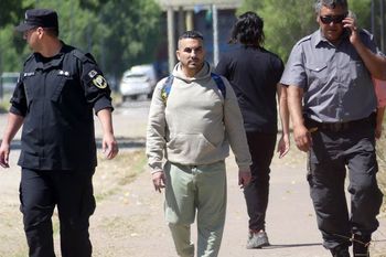 Tablado, al dejar la cárcel de campana en febrero de 2020