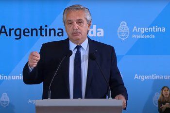 El presidente Alberto Fernández brindó un discurso en el seminario contra el crimen organizado convocado por Seguridad Interior.