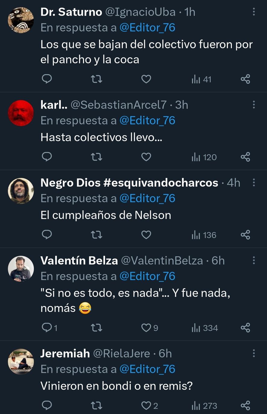 Algunos de los comentarios en redes aludían a la utilización de colectivos en el acto de Patricia Bullrich, que tuvo una escasa concurrencia en Florencio Varela
