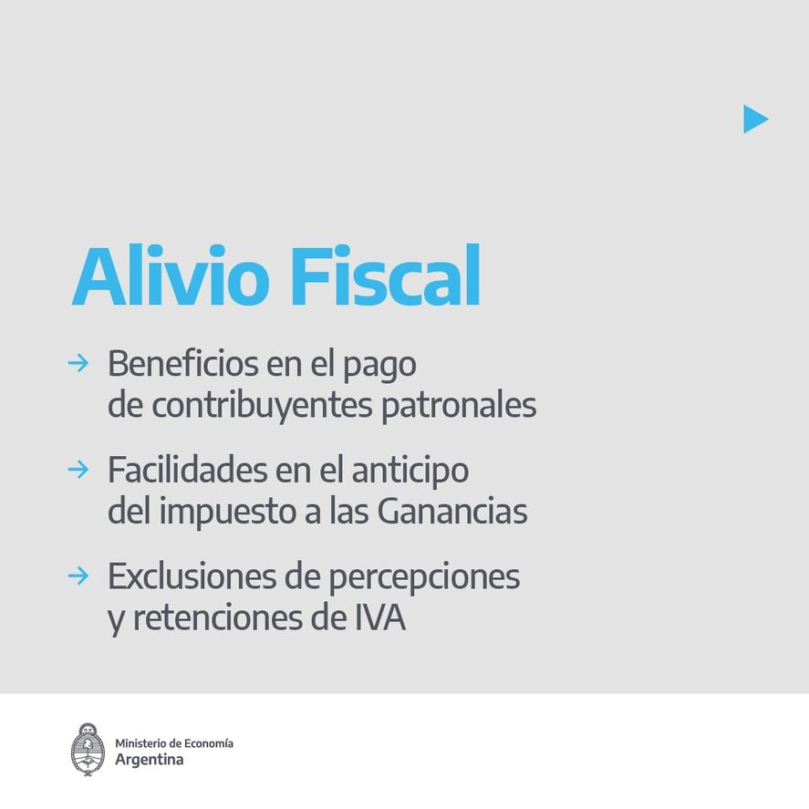 Las tres patas del alivio fiscal anunciado por Sergio Massa.