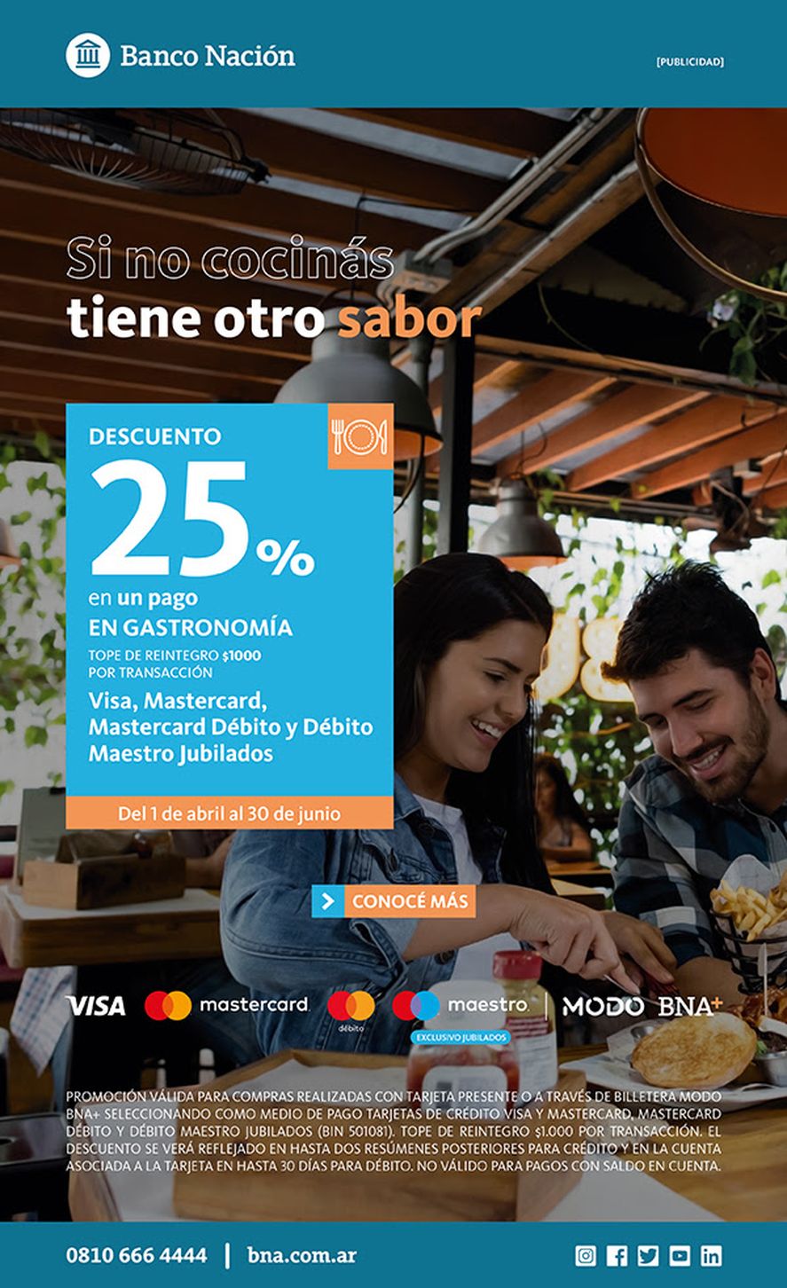 El descuento de Banco Nación se mantendrá vigente hasta el 30 de junio