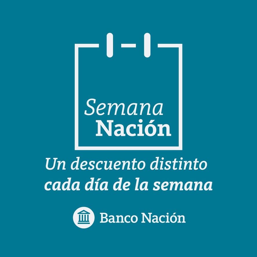 Banco Nación ofrece una promoción distinta por cada día de la semana