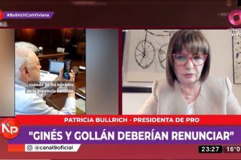 En una entrevista con Viviana Canosa, Bullrich dijo que Ginés Gonzáles García y Daniel Gollán, deberían presentar la renuncia