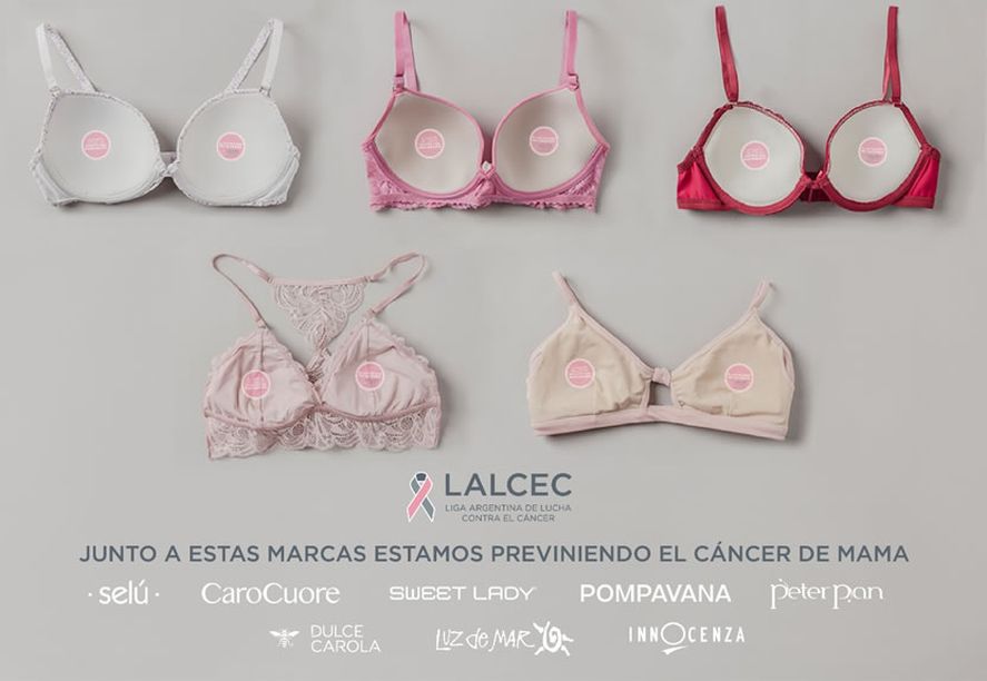 La Liga Argentina de Lucha Contra el Cáncer (LALCEC) se unió a las principales marcas de ropa interior femenina argentinas para concientizar sobre el cáncer de mama.