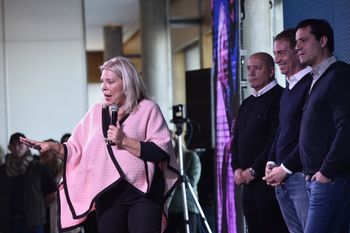 Elisa Carrió marcó los límites de Juntos durante el congreso de la Coalición Cívica