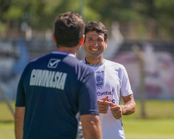 Sebastián Romero habló por primera vez como DT de Gimnasia.