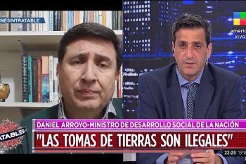 Daniel Arroyo calificó como ilegales las tomas de tierras y dijo que el conflicto en Guernica se soluciona dialogando