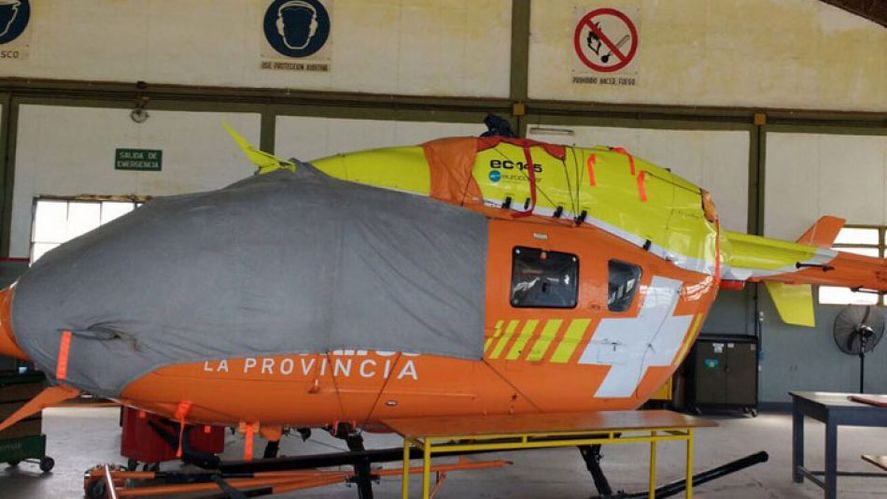 La gestión de María Eugenia Vidal guardó el helicóptero sanitario en un hangar y utilizó sus partes como repuestos para el de la Gobernadora.