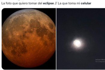 En las rede sociales, varios internautas se rieron de sus propias fotos sacadas con el celular