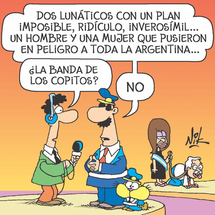 El dibujo del caricaturista Nik que el abogado Gregorio Dalbón anunció que llevará a la justicia 