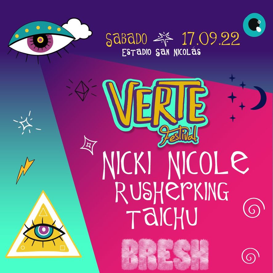 Nicki Nicole, Rusherking y la fiesta Bresh serán parte del Festival Verte en la ciudad bonaerense de San Nicolás de los Arroyos. 