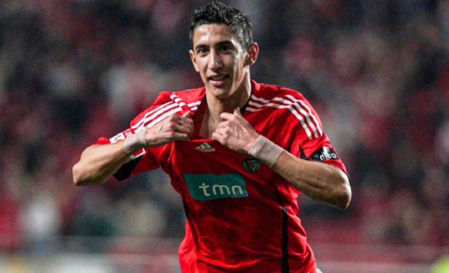 Ángel Di María, en su primera etapa en Benfica