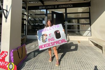 La platense Valentina Marletta primera Ingeniera Aeroespacial del país