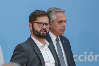 Alberto Fernández y Gabriel Boric, presidentes de Argentina y de Chile
