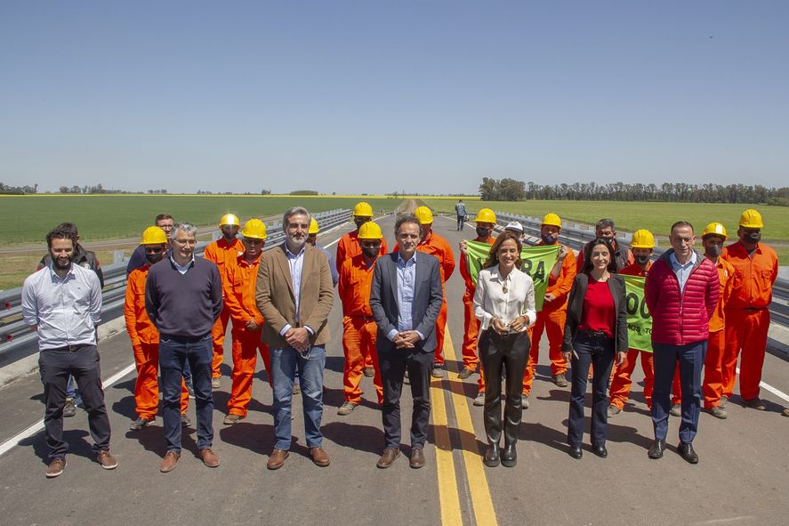 Gabriel Katopodis inauguró obras en la Autopista de la Ruta 8 entre San Antonio de Areco y Capitán Sarmiento