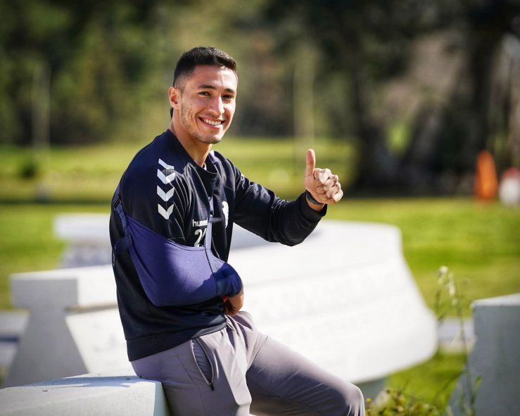 Germán Guiffrey, defensor de Gimnasia,  fue operado del hombro en la segunda parte de 2022.