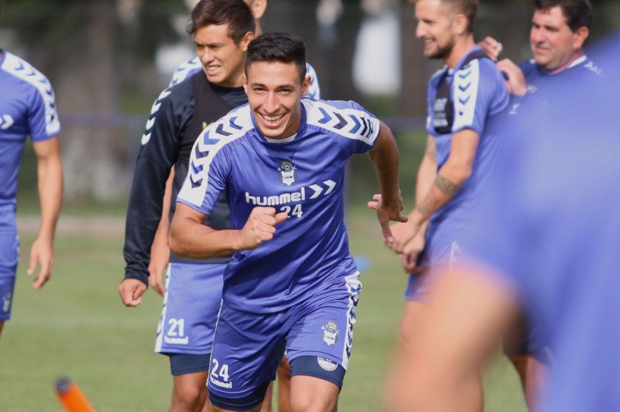 Germán Guiffrey entrena en Gimnasia (Foto: Prensa GELP).