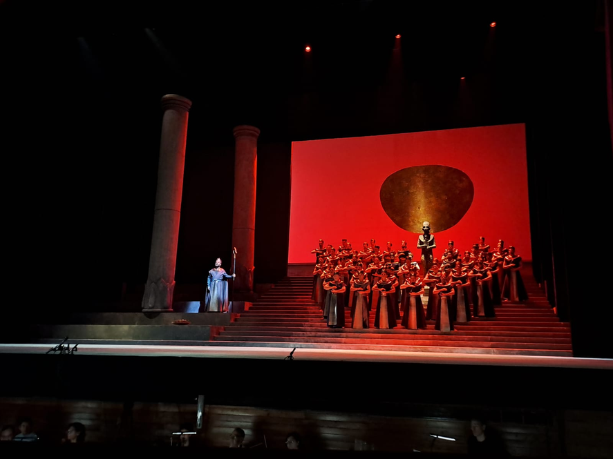 Asi se prepara el estreno de Aida en el Teatro Argentino de La Plata