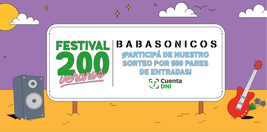 Las entradas para ver a Babasónicos son gratuitas para usuarios de Cuenta DNI